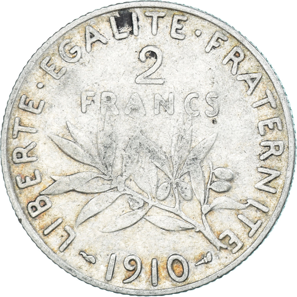 Monnaie, France, Semeuse, 2 Francs, 1910, Paris, TTB, Argent, KM:845.1
