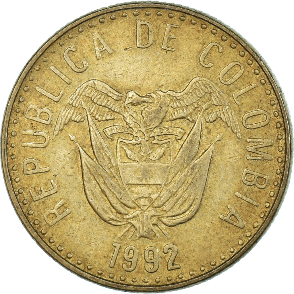 Moneta, Colombia, 20 Pesos, 1992