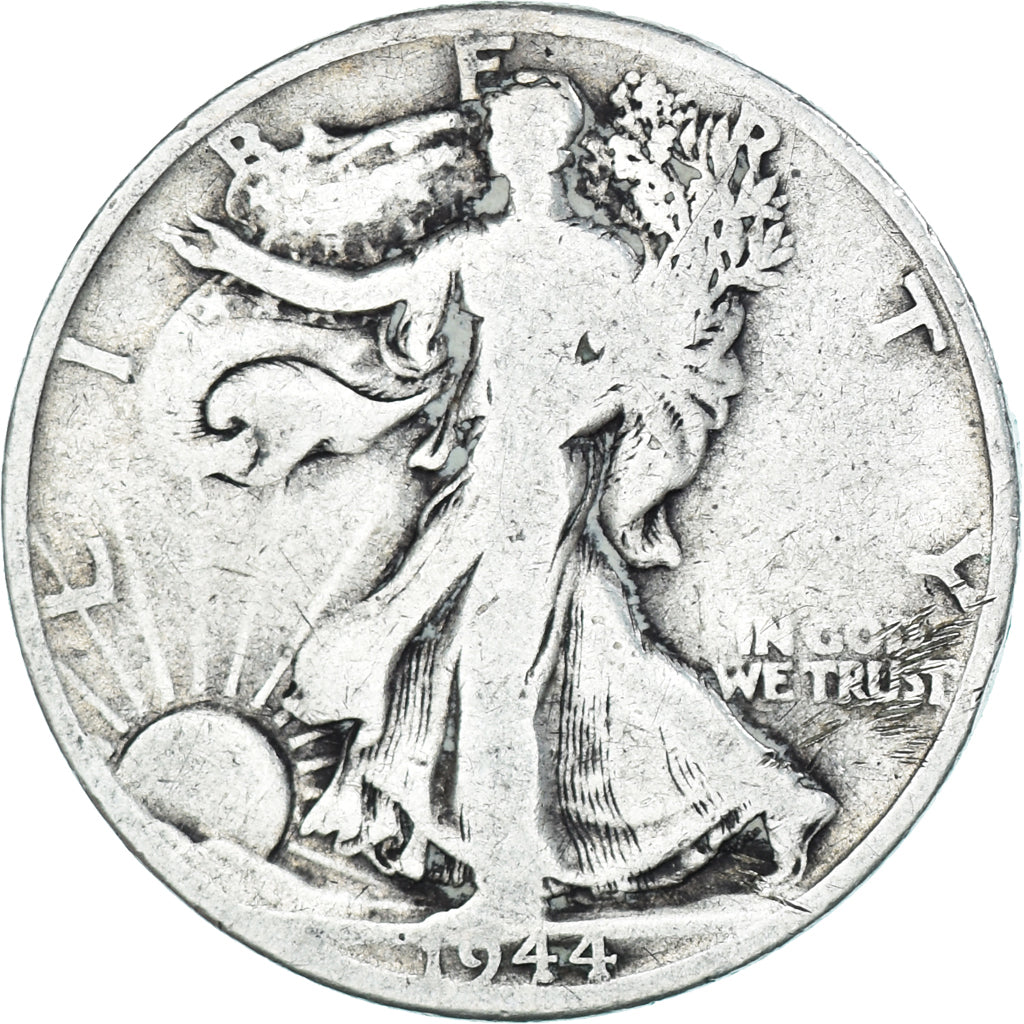 Münze, Vereinigte Staaten, Walking Liberty, Half Dollar, 1944, Denver, S