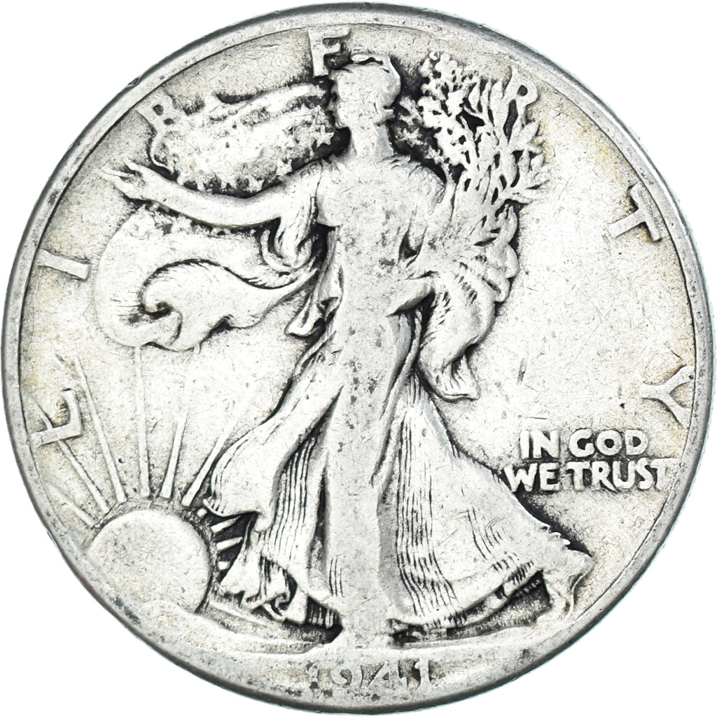 Moneta, Stati Uniti, Walking Liberty, Half Dollar, 1941, Philadelphia, MB