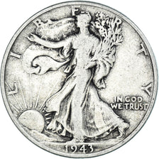 Münze, Vereinigte Staaten, Walking Liberty, Half Dollar, 1943, Philadelphia