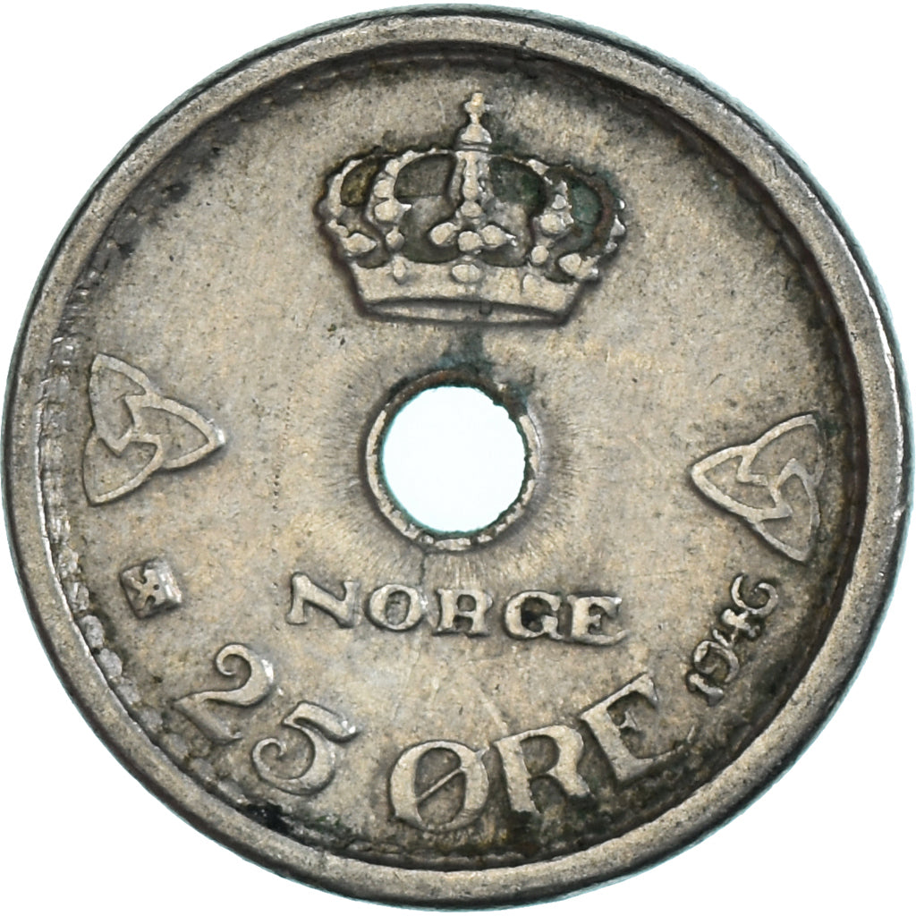 Munten, Noorwegen, 25 Öre, 1946