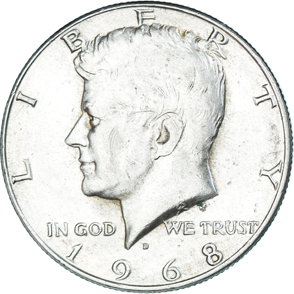 Coin, United States, John F. Kennedy, Half Dollar, 1968, Denver, AU(50-53)