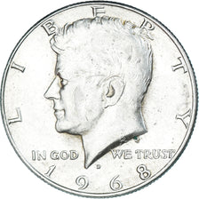 Coin, United States, John F. Kennedy, Half Dollar, 1968, Denver, AU(50-53)