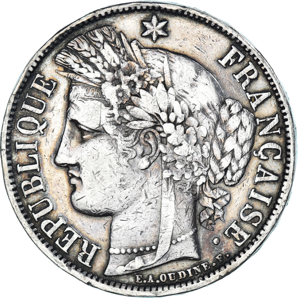 Monnaie, France, Cérès, 5 Francs, 1850, Paris, TB+, Argent, Gadoury:719