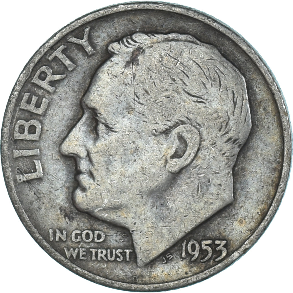 Moneda, Estados Unidos, Dime, 1953
