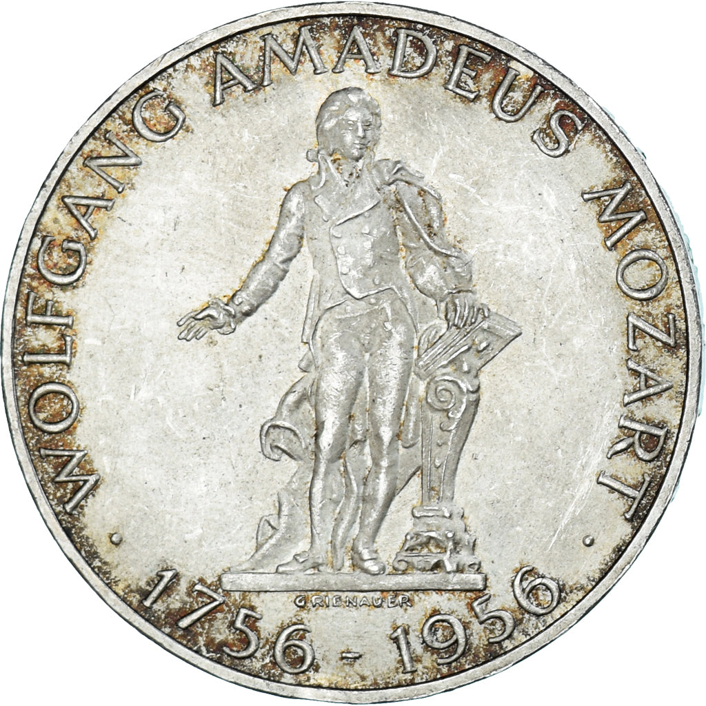 Münze, Österreich, 25 Schilling, 1956, Vienna, Wolfgang Amadeus Mozart, SS+