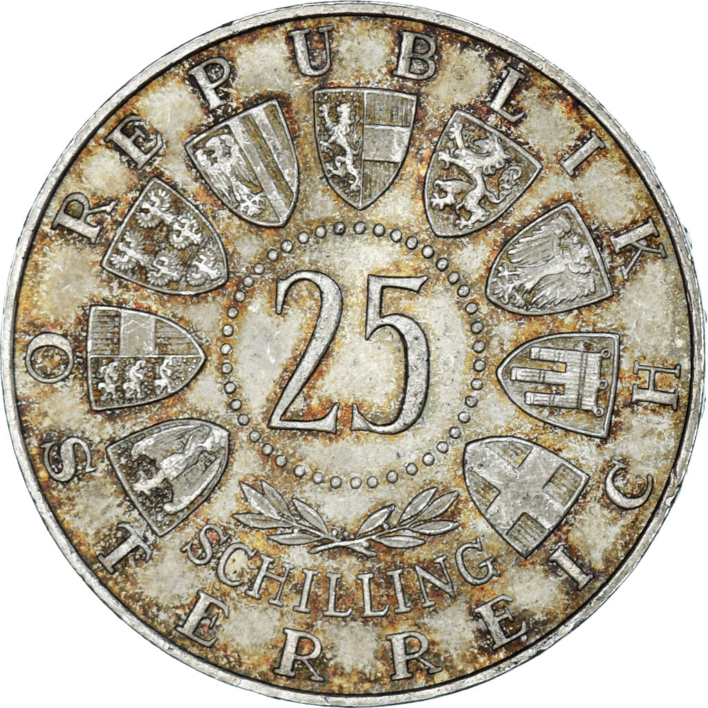 Münze, Österreich, 25 Schilling, 1956, Vienna, Wolfgang Amadeus Mozart, SS+