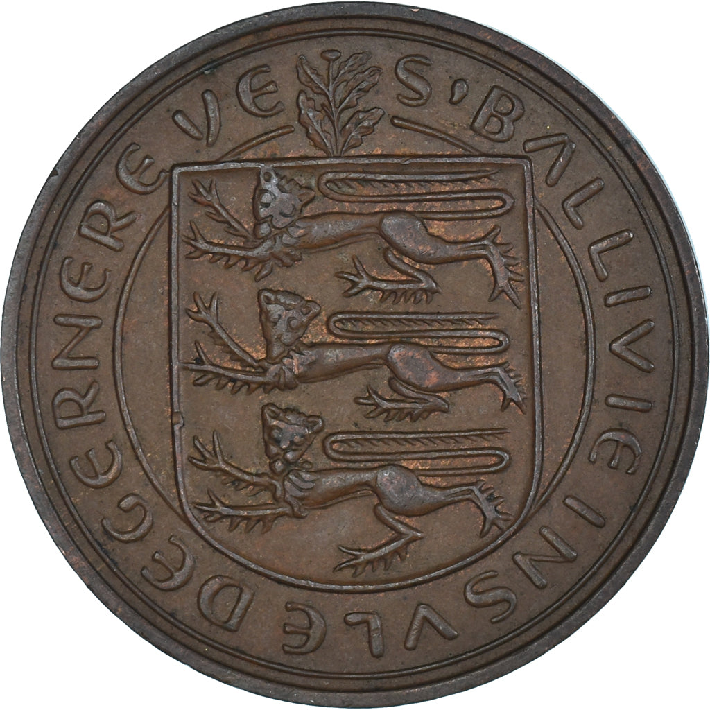 Coin, Guernsey, 8 Doubles, 1959