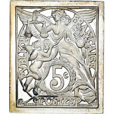 Frankreich, Medaille, Postal stamp, 5 Centimes, Le Médaillier Franklin, Type