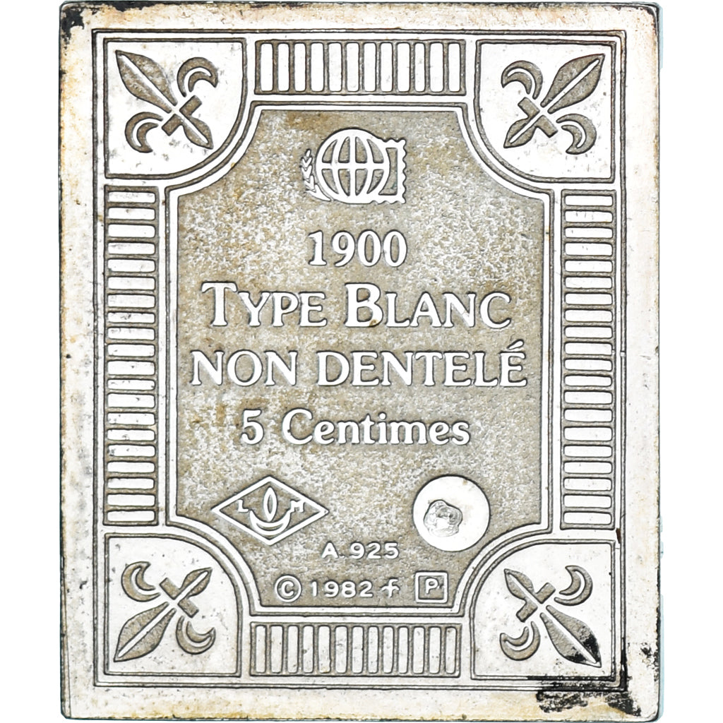 Frankreich, Medaille, Postal stamp, 5 Centimes, Le Médaillier Franklin, Type
