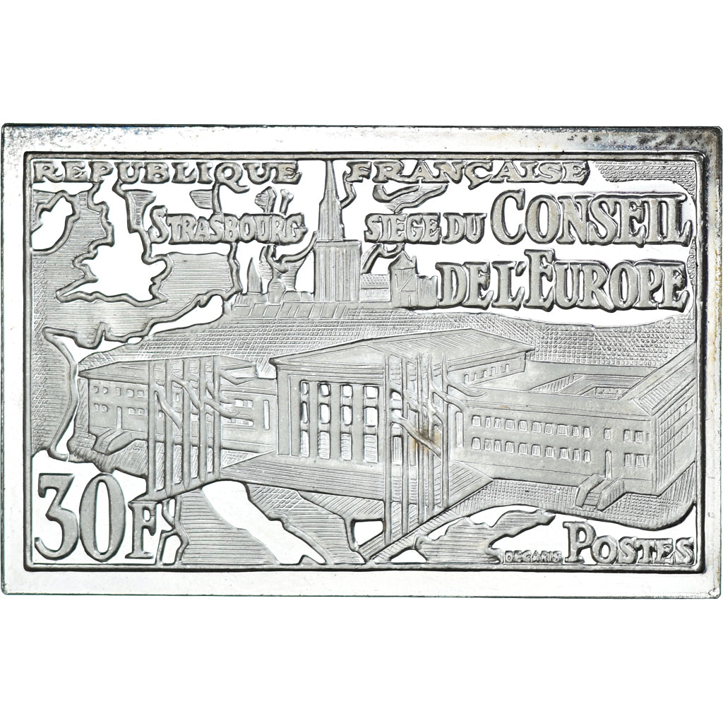 Frankreich, Medaille, Postal stamp, 30 Francs, Le Médaillier Franklin, Conseil
