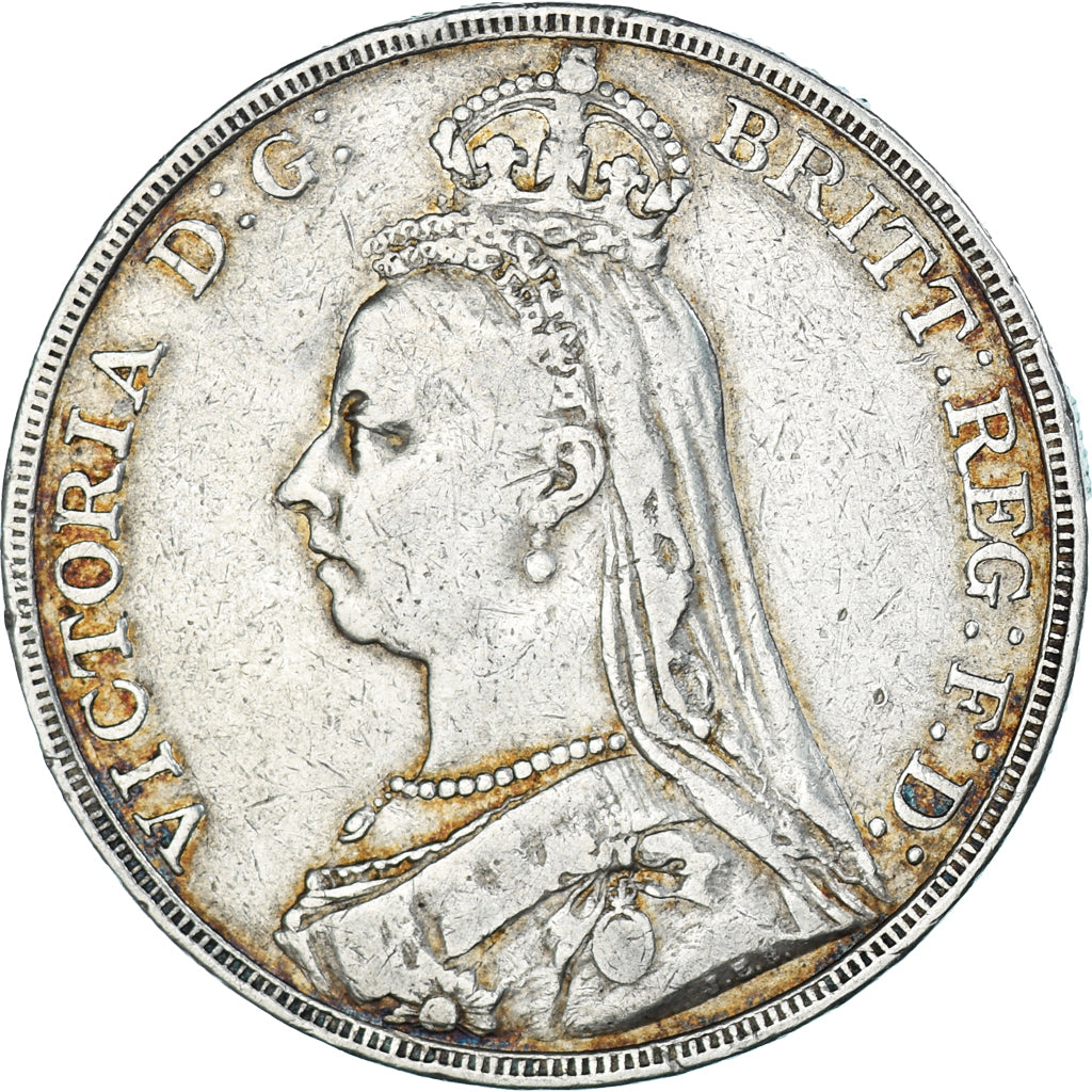 Monnaie, Grande-Bretagne, Victoria, Crown, 1890, TB+, Argent, KM:765