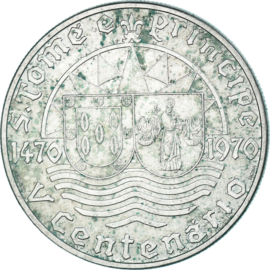 Monnaie, Sao Tomé-et-Principe, 50 Escudos, 1970, TTB+, Argent, KM:21