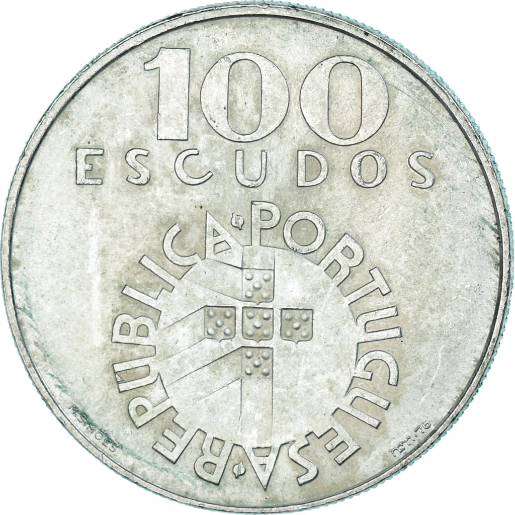 Monnaie, Portugal, 100 Escudos, 1976, Lisbonne, TTB+, Argent, KM:603