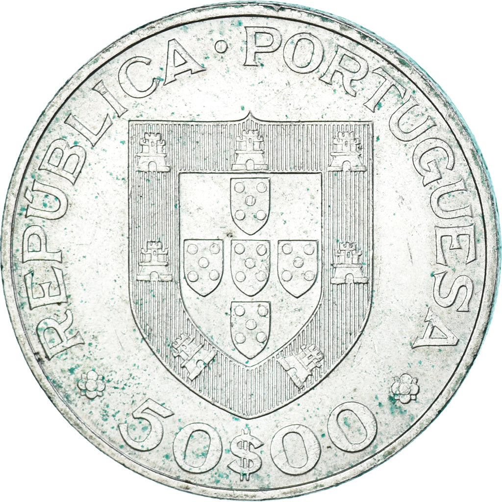 Coin, Portugal, 50 Escudos, 1969, AU(55-58), Silver, KM:599