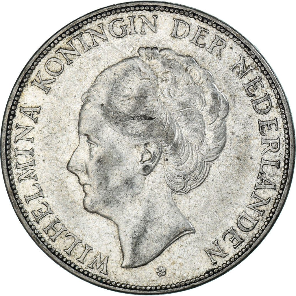 Munten, Nederland, Wilhelmina I, 2-1/2 Gulden, 1932, FR+, Zilver, KM:165