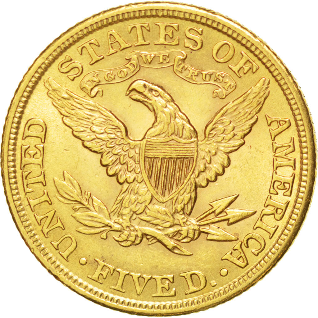 Stati Uniti, Coronet Head, $5, Half Eagle, 1900, U.S. Mint, Philadelphia, SPL...