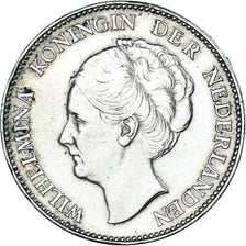 Moneda, Países Bajos, Wilhelmina I, Gulden, 1931, MBC, Plata, KM:161.1