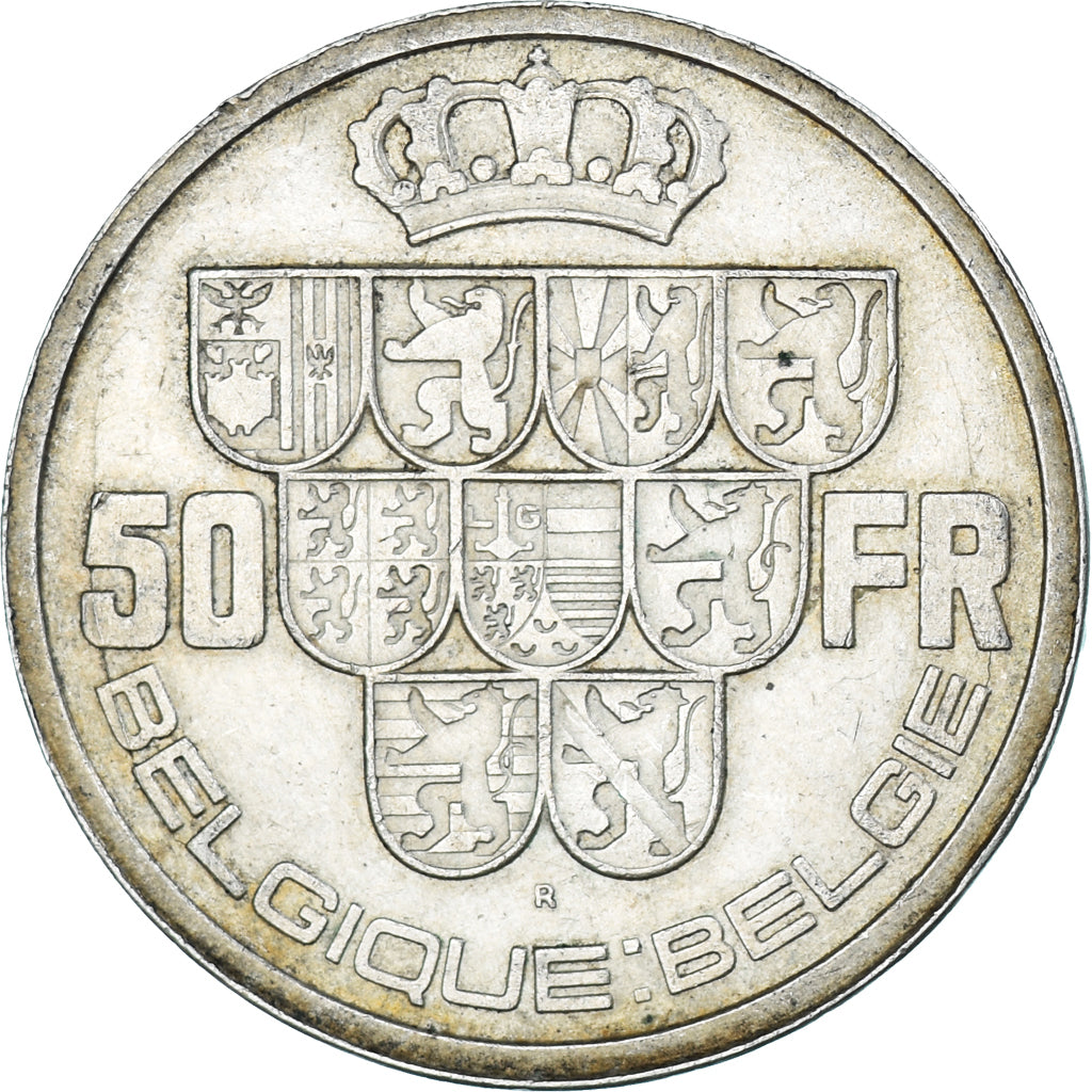Monnaie, Belgique, 50 Francs, 50 Frank, 1940, SUP, Argent, KM:122.1