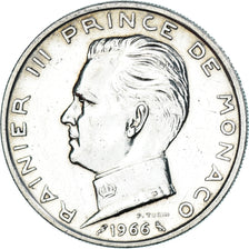Coin, Monaco, Rainier III, 5 Francs, 1966, AU(50-53), Silver, KM:141, Gadoury:MC