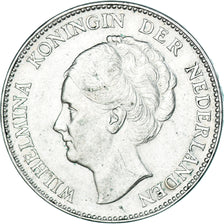 Münze, Niederlande, Wilhelmina I, Gulden, 1931, VZ, Silber, KM:161.1