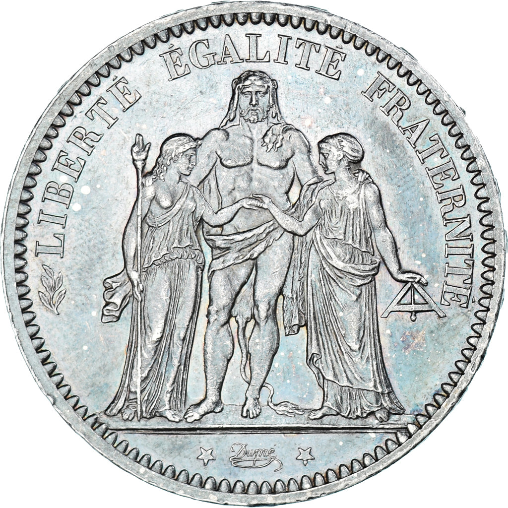 Moneta, Francia, Hercule, 5 Francs, 1873, Paris, BB, Argento, KM:820.1