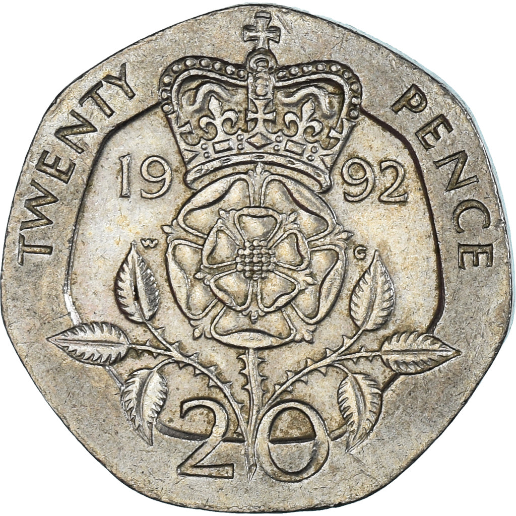 Coin, Great Britain, 20 Pence, 1992