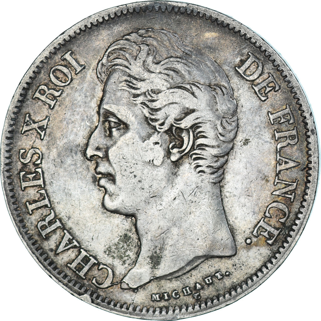 Monnaie, France, Charles X, 5 Francs, 1830, Marseille, TB+, Argent, Gadoury:644