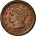 Coin, United States, Braided Hair Cent, Cent, 1851, U.S. Mint, Philadelphia
