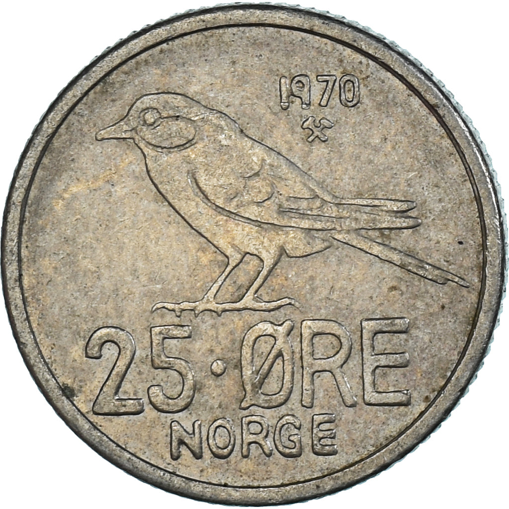 Coin, Norway, 25 Öre, 1970