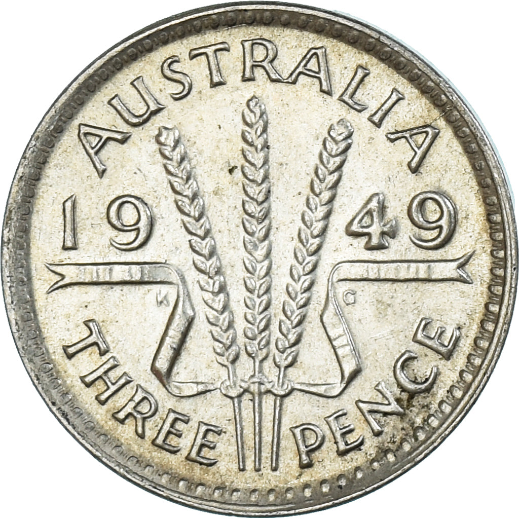 Moneta, Australia, 3 Pence, 1949