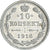 Coin, Russia, Nicholas II, 10 Kopeks, 1916, Saint-Petersburg, MS(60-62), Silver