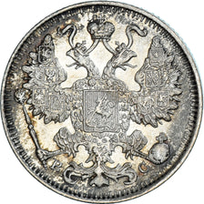 Monnaie, Russie, Nicholas II, 15 Kopeks, 1916, Saint-Petersburg, SUP, Argent