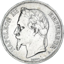 Monnaie, France, Napoleon III, 5 Francs, 1870, Paris, TTB, Argent, Gadoury:739