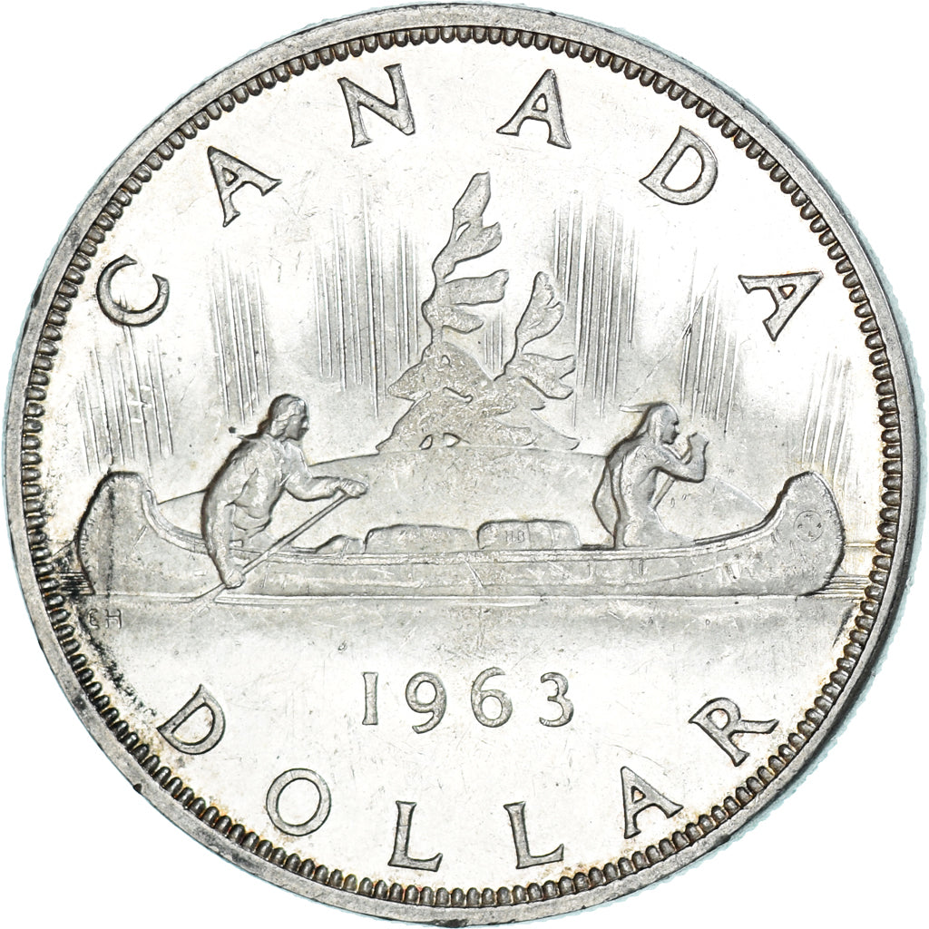 Münze, Kanada, Elizabeth II, Dollar, 1963, Royal Canadian Mint, Ottawa, SS+