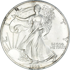 Münze, Vereinigte Staaten, Dollar, 1992, U.S. Mint, Philadelphia, UNZ+, Silber