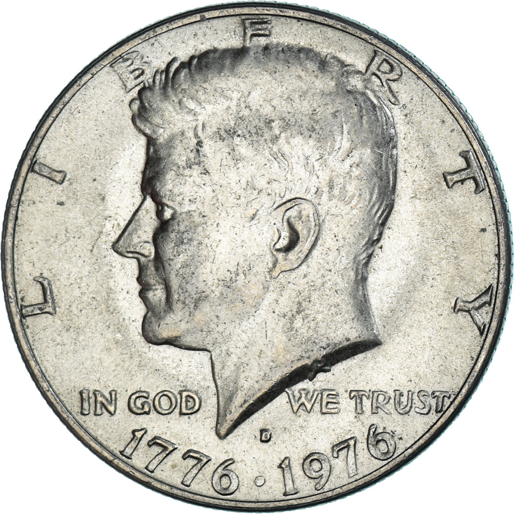 Coin, United States, Half Dollar, 1976, Denver, EF(40-45), Copper-nickel, KM:205