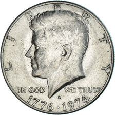 Coin, United States, Half Dollar, 1976, Denver, EF(40-45), Copper-nickel, KM:205