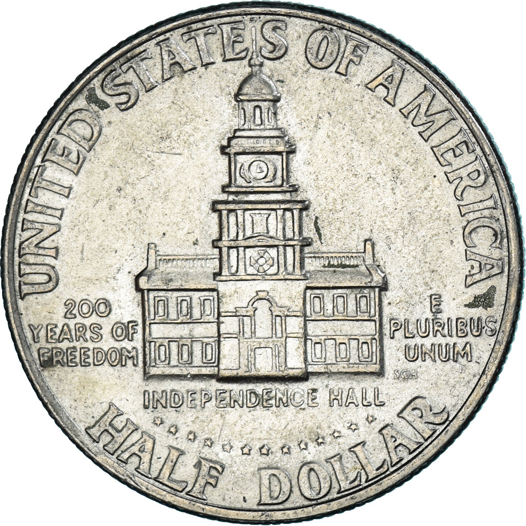 Coin, United States, Half Dollar, 1976, Denver, EF(40-45), Copper-nickel, KM:205