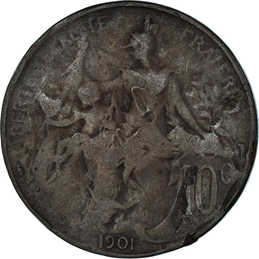 Munten, Frankrijk, 10 Centimes, 1901