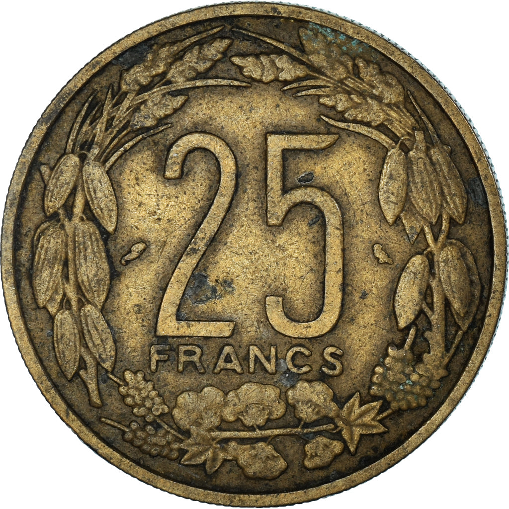 Münze, Äquatorialafrika, 25 Francs, 1962