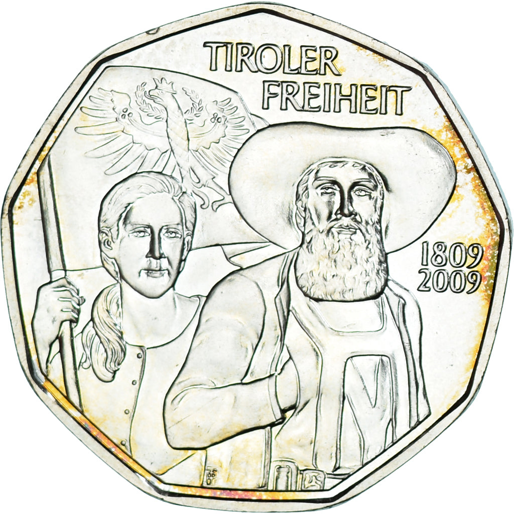 Österreich, 5 Euro, 2009, Vienna, UNZ, Silber, KM:3177