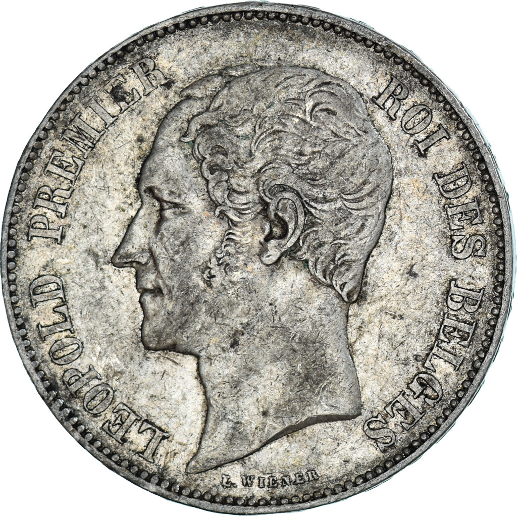 Moneta, Belgio, Leopold I, 5 Francs, 1850, BB, Argento, KM:17
