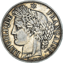 Münze, Frankreich, Cérès, 5 Francs, 1849, Paris, S+, Silber, KM:761.1