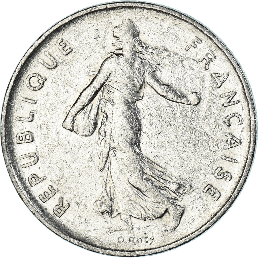 Moneda, Francia, 5 Francs, 1990