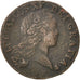 FRANCE, Sol au buste enfantin, Sol, 1719, Reims, KM #439.7, VF(30-35), Copper,..