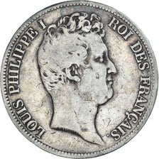 Münze, Frankreich, Louis-Philippe, 5 Francs, 1831, Bordeaux, S+, Silber