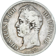 Coin, France, Charles X, 5 Francs, 1828, Paris, F(12-15), Silver, KM:728.1