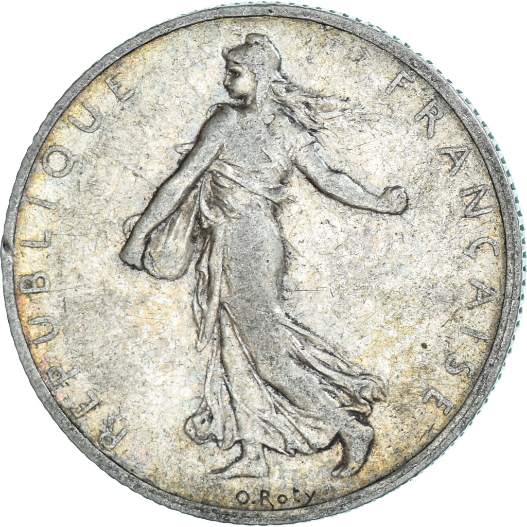 Monnaie, France, Semeuse, 2 Francs, 1908, Paris, TB+, Argent, Gadoury:532